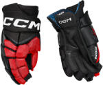 CCM JetSpeed FT8 Pro Black/Red/White Senior Hokikesztyűk 15 hüvelyk