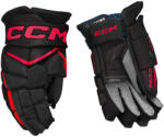 CCM JetSpeed FT8 Black/Red Senior Hokikesztyűk 13 hüvelyk