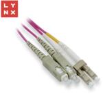 LYNX Fiber Optic LC Fiber Optic SC Átalakító Rózsaszín 5m LX-DPX-LC/SC-OM4-5 (LX-DPX-LC/SC-OM4-5)
