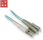 LYNX Fiber Optic LC Fiber Optic SC Átalakító Kék 50cm LX-DPX-LC/SC-OM3-05 (LX-DPX-LC/SC-OM3-05)