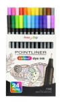 Pentel Tűfilc készlet, 0, 4 mm, 'Pointliner', 24 különböző szín (PENS4024) (PENS4024)