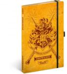PRESCO Keménytáblás notesz krémszínű lapokkal leszorító gumiszalaggal Harry Potter-Hogwarts 130x210mm, (5414-HP) (5414-HP)