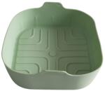 Fackelmann Forma patrata Fackelmann Air Fryer 20 cm Silicon LFGB Verde Rezistenta la Temperaturi Inalte (42839)