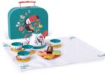 Hape Set ceai de joaca Hape Teestunde cu accesorii si geanta de transport (E3185) Bucatarie copii