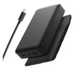Spigen EA3030 vésztöltő USB+2 Type-C aljzat (30000mAh, 30W, PD gyorstöltő, LED jelzés + Type-C kábel) FEKETE (ABA09435) (ABA09435)
