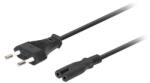 Lanberg CA-C7CA-11CC-0018-BK 320 C7 EURO 2, 5A VDE fekete tápkábel 1, 8m (CA-C7CA-11CC-0018-BK)