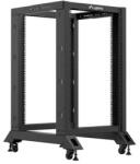 Lanberg OR01-6818-B 19" 18U SZÉL: 600mm MÉLY: 800mm MAG: 981mm lapraszerelt fekete rack keret (OR01-6818-B) - officedepot