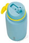 b.box termosz szívószállal, 1 l, világoskék/sárga - digitalko