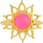  Neon Pink Opál Gyűrű - Aranyozott Ezüst - pepita - 48 210 Ft