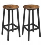 Vasagle 2 Db Hoker Bárszék Barna Rusztikus 65 CM (LBC032B01)