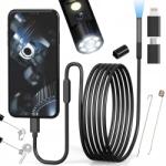 Blow Endoszkópos Ellenőrző Kamera 2M Usb C Telefon Hd Alkalmazás Két Kamera (14-404#)