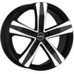 Mak STONE 5 Fényes fekete Polírozott 5/160 16x6, 5 ET60 65, 1