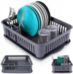 ORION Csepegtető Szárítógép álló pult edények tányérok evőeszközök szürke műanyag (8682013105686)