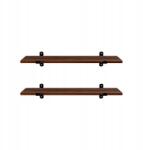 SONGMICS Murali polc szett 2 db 60x20 cm barna (146385)