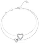 Guess Bratara Guess Beloved dubla cu inimi si cristale JUBB05027JWRH