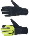 NorthWave Fast Gel hosszú ujjú téli kesztyű, fekete-sárga, XL-es méret