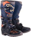 Alpinestars Tech 7 Enduro Drystar motoros csizma kék-szürke-narancssárga-fekete