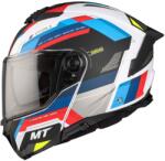MT Helmets MT ATOM 2 SV BAST A0 felnyitható motoros bukósisak gyöngyház fekete-kék-piros-fehér