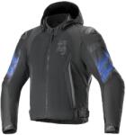 Alpinestars Zaca Air Venom Waterproof motoros kabát fekete-fluo kék
