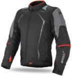 Seventy Degrees SD-JR47 motoros kabát fekete-szürke-piros - motozem - 63 970 Ft