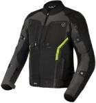 Rebelhorn Jachetă de motociclist Rebelhorn Borg negru-cenușiu închis-galben-fluo (PRBRH-TJ-BORG_03)