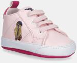 Ralph Lauren baba cipő QUILTON BEAR GORE HI LAYETTE - rózsaszín 18