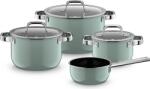 WMF Set de oale Fusiontec Mineral Pro, verde eucalipt, cu cratiță și 3 capace, 7 piese (519845290)
