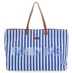 Childhome Geanta Childhome Family Bag Albastru Alb (CH-CWFBSTBL) - ookee