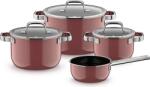 WMF Set de oale cu cratiță și 3 capace WMF Fusiontec Mineral Pro, cuarț roz, 7 piese (518955290)