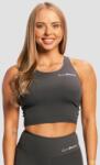 GymBeam Дамски спортен топ BEAT Charcoal XXL