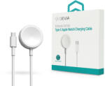 DEVIA mágneses töltőkábel Apple Watch órához + USB Type-C kábel - Devia Smart Series Type-C Apple Watch Charging Cable - fehér (ST381973)