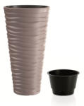 Prosperplast SAND SLIM virágcserép mokka 29, 6 cm (DPSA300-7529U) - platinashop