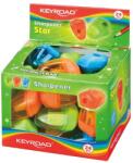 Keyroad Hegyező 1 lyukú tartályos 24 db/display Keyroad Starfish vegyes színek (KR970972) - mystock