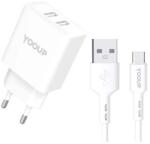 YOOUP NC76-B hálózati töltő 12w dupla usb-a (NC76-B) - mostelado