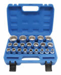 SATRA Dugókulcs készlet 12 szögű 1/2″ 8-36mm 21 részes (S-SHS21)