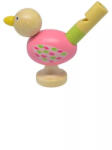  Madár alakó fa síp - rózsaszín