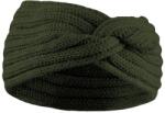 Bontis Női keresztezett kötött fejpánt - Olív | unisex (L462-11)