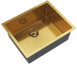 Gamma Stalowy S5444 egymedencés rozsdamentes acél mosogató, arany, beépíthető (S5444-GD)