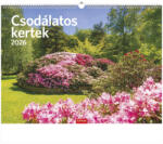 TopTimer Falinaptár 42x31 cm Csodálatos Kertek 2026 (26T930025F)
