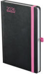 TopTimer Határidőnapló A/5 Napi Nero Fekete-Pink 2026 (26T021N00E)