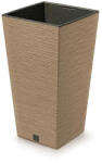 Prosperplast Furu Square Eco Wood virágcserép, 30 cm - natúr (DFSH300W-4665W)