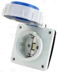 TRACON Priza încorporabilă, cu CPlateral , rotund 16A, 250V, 2P+E, IP67 (SCHUKO) (TICS-105S67)