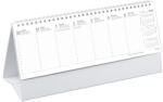 TOPTIMER Asztali naptár kép nélküli TOPTIMER T065 álló fehér lapos papír táblás 2026 (23_02204)
