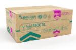 TUBELESS V Hajtogatott kéztörlő 2 rétegű, fehér, 100% cellulóz, 25x21cm, 20x225 lap, 4500 lap/karton