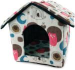 Przyjaciele Kennel kutyák és macskák számára - M méret (32, 5 × 28, 5 × 33 cm), kivehető betéttel, cipzáros tetővel (00339)