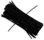  Csillámos zsenília drót - fekete 100db/cs