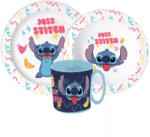  Disney Lilo és Stitch, A csillagkutya Just étkészlet, micro műanyag szett bögrével 390 ml (JVL22278) - oliviashop