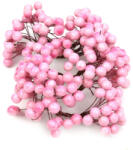  Világos rózsaszín színű bogyó - drótos dekoráció (GD1906329L)