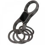  BUSINESS dupla karabíneres fém kulcstartó PRÉMIUM (BUSINESS)