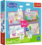 Trefl - Puzzle 4v1 Peppa loves adventures - 1 - 39 piese